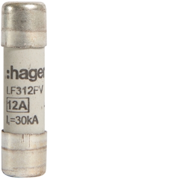 Εικόνα της Φυσίγγι 10,3X38mm 1000V DC 12A Hager LF312PV