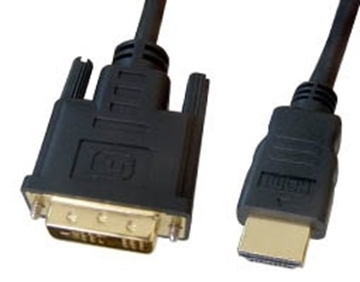 Εικόνα της ΚΑΛΩΔΙΟ HDMI -DVI 18+1 ΜΑΥΡΟ/ΕΠΙΧΡ..ΕΠΑΦ. BLISTER