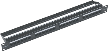 Εικόνα της PATCH PANEL 19" UTP CAT5e 24 ΘΥΡΩΝ 1U CENTRAL