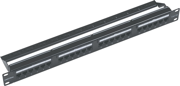 Εικόνα από PATCH PANEL 19" UTP CAT5e 24 ΘΥΡΩΝ 1U CENTRAL