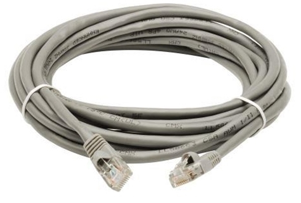 Εικόνα από Καλώδιο Δικτύου Patch Cord “ΧΑΛΚΟΥ” UTP RJ45 CAT5e 15m (Γκρι)