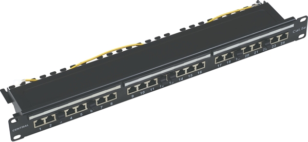 Εικόνα από PATCH PANEL 19" 24 ΘΥΡΩΝ CAT5E UTP