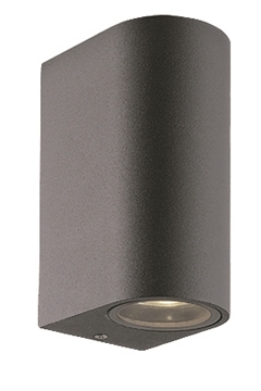 Εικόνα της Φωτιστικό Απλίκα 2X35W GU10 230V IP44 Ανθρακί Round Tilos Viokef