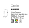 Εικόνα από White Gypsum Otello GU10 2x35 Watt IP20 Bulb Excluded D 7 W 10 H 25 cm κύλινδρος