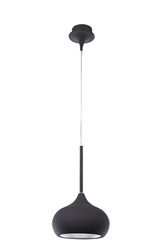 Εικόνα της Metal Matt Black Outside White Chrome Inside E14 1x40W Bulb Excluded D 20 H1 H2 cm