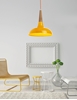 Εικόνα από Pendant Light  Orange Metal  Wood  E27 1x60W   D H