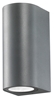 Εικόνα από Dark Gray Aluminium  Glass Diffuser GU10 2x35 Watt D 7 W 8 H 15 cm IP54