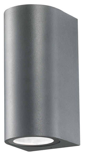 Εικόνα από Dark Gray Aluminium  Glass Diffuser GU10 2x35 Watt D 7 W 8 H 15 cm IP54