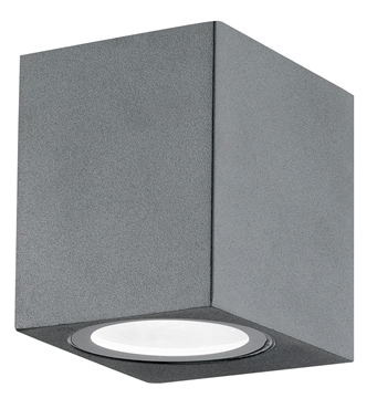 Εικόνα της Dark Gray Aluminium  Glass Diffuser GU10 1x35 Watt L 6.7 W 8 H 8 cm IP54