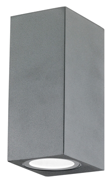 Εικόνα της Dark Gray Aluminium  Glass Diffuser GU10 2x35 Watt L 6.7 W 8 H 15 cm IP54