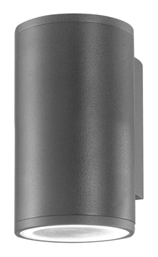 Εικόνα της Dark Gray Aluminium  Glass Diffuser GU10 1x35 Watt D 6.5 W 10.4 H 11 cm IP54