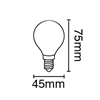 Εικόνα από Λαμπα Led Fil.Dim Σφαιρα Pct/E14/5W2700K Vk/05121/D/Ei/Pct/W VK Led 03045-222664