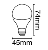 Εικόνα από Λαμπα Led Σφαιρικη 6W E27 4000K 160O 540Lm Vk/05085/E/C VK Led 03045-051742