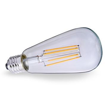 Εικόνα της Λαμπα Led Filament Retro Cl E27 6W 2700K Vk/05107/E/Cl/W VK Led 03045-183664