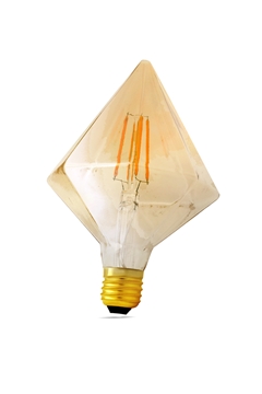 Εικόνα της Λάμπα led πυραμίδα CR110 4w Ε27 filament διάφανη 2700K Lambario
