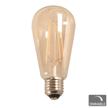 Εικόνα της  ΛΑΜΠΑ E27 G64 7WATT FILAMENT 2200K DIMMABLE