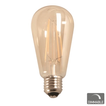 Εικόνα της  ΛΑΜΠΑ E27 ST64 7WATT FILAMENT 2200K DIMMABLE