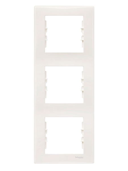 Εικόνα από Sedna πλαίσιο 3 θέσεων κάθετο Λευκό