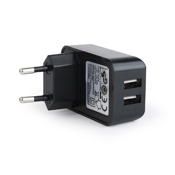 Εικόνα της Φορτιστής Πρίζας 2Xusb2.0 5V - 2.1A Μαύρο