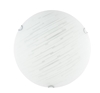 Εικόνα από Ceiling Light White Burnished Glass Chrome Metal E27 2x40W  D H