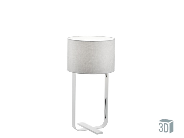 Εικόνα από Φωτιστικό Επιτραπέζιο Γκρι Λευκό E27 60W Jimmi Viokef