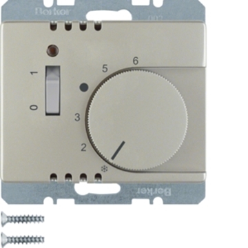 Εικόνα της Berker Θερμοστάτης Αναλογικός Inox Arsys Hager