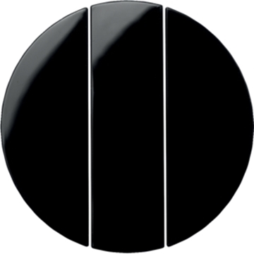 Εικόνα της Berker Πλακίδιο Διακόπτη Τριπλό Μαύρο R.1/R.3 Hager