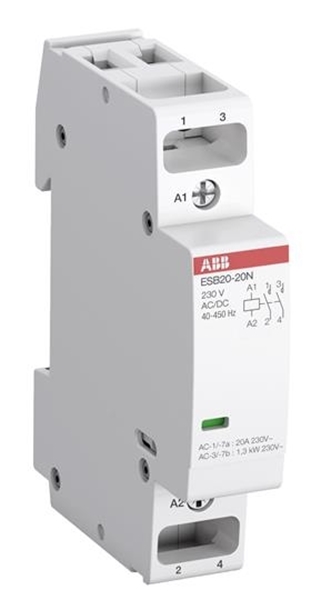 Εικόνα από Ρελέ ισχύος Ράγας  20A 230VAC/DC 2NC Esb20-02N ABB 83157