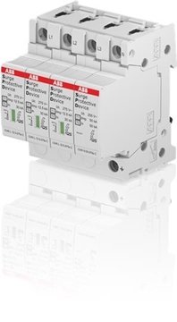 Εικόνα της Αντικεραυνικό 3+1P Iimp=12,5kA Imax=80kA 1,3kV Ovr T1-T2 3N ABB 80856