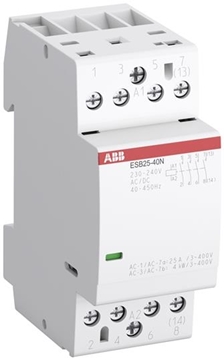 Εικόνα της Ρελέ ισχύος Ράγας 25A 12VAC/DC 4NO Esb25-40N ABB 83123