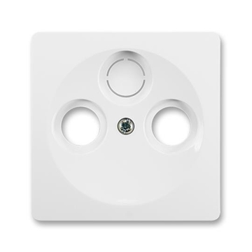 Εικόνα της SwingL μετώπη πριζών TV/R/SAT Λευκό ABB 700752