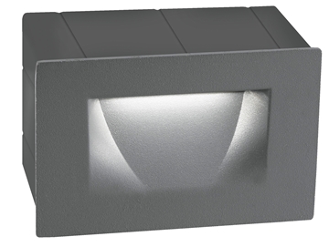 Εικόνα της Dark Gray Alum. LED 3 Watt 270Lm 3000K L W H Cut Out cm IP54