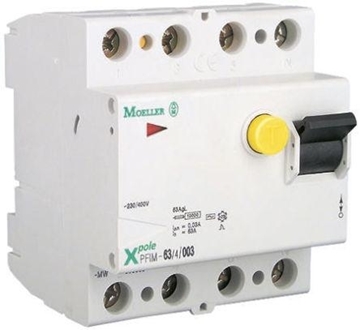 Εικόνα της Ρελέ διαρροής τριφασικό 300mA 63A 4P type AC moeller