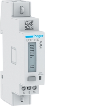 Εικόνα της Μετρητής Ενέργειας 1Φ 40A 1Στ. Modbus Mid Hager ECR140D