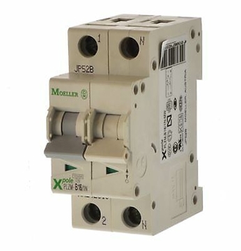 Εικόνα της Μικροαυτόματη ασφάλεια 1P+N 2 module καμπύλη Β 4,5ΚΑ,63A PLZ4-B63/1N-MW moeller