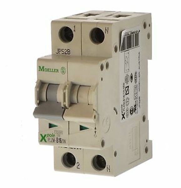 Εικόνα από Μικροαυτόματη ασφάλεια 1P+N 2 module καμπύλη Β 4,5ΚΑ,63A PLZ4-B63/1N-MW moeller