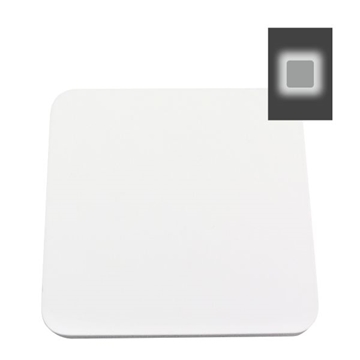 Εικόνα της Απλίκα Τοίχου Τετράγωνη LED 9W 3000K Λευκή