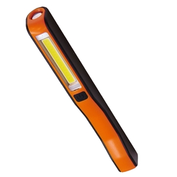 Εικόνα της Mini Φορητός Φακός PEN COB LED Πορτοκαλί Χρώμα GloboStar 07011