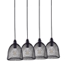 Εικόνα από Φωτιστικό Κρεμαστό SE 151-20-4 ZOLA PENDANT LAMP BLACK MAT 77-4351