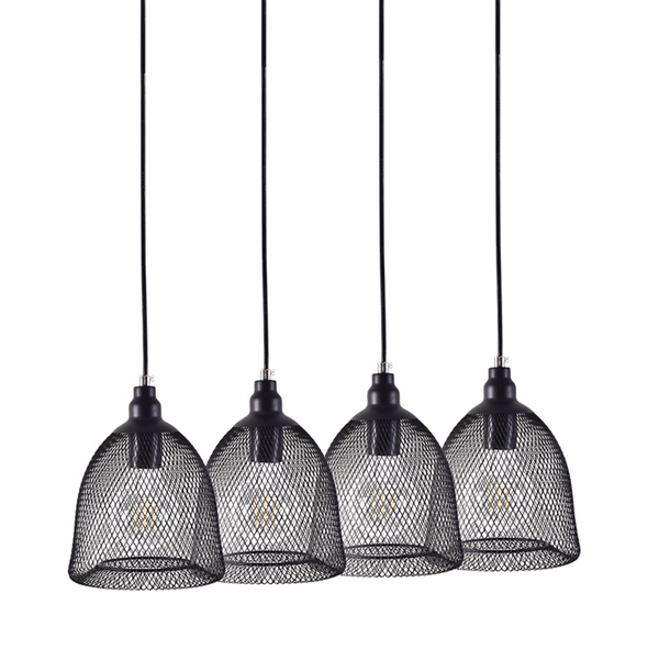 Εικόνα από Φωτιστικό Κρεμαστό SE 151-20-4 ZOLA PENDANT LAMP BLACK MAT 77-4351