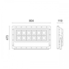 Εικόνα από ΠΡΟΒΟΛΕΑΣ  LED SMD 600W 6000Κ IP65 ΜΑΥΡΟΣ ΣΤΕΓΑΝΟΣ 5830