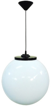 Εικόνα της Κρεμαστό Μονόφωτο Φωτιστικό Μπάλα Πλαστική Lp-100Κ Φ400 11-0100 Heronia