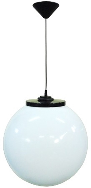Εικόνα από Κρεμαστό Μονόφωτο Φωτιστικό Μπάλα Πλαστική Lp-100Κ Φ400 11-0100 Heronia