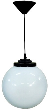Εικόνα της Κρεμαστό Μονόφωτο Φωτιστικό Μπάλα Πλαστική Lp-100Κ Φ250 11-0086 Heronia