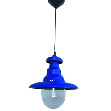 Εικόνα της Κρεμαστό Μονόφωτο Φωτιστικό Πυροφάνι Πλαστικό Flp-100Κ Blue 26-0025 Heronia