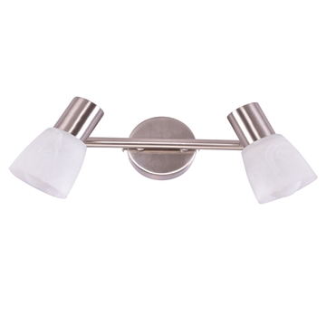 Εικόνα της Σπότ Δίφωτο Επίτοιχο SE 139-C2 Softy Wall Lamp Nickel Mat 77-3544 Home Lighting