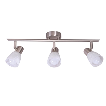 Εικόνα της Σπότ Τρίφωτο Οροφής SE 139-C3 Softy Wall Lamp Nickel Mat 77-3545 Home Lighting