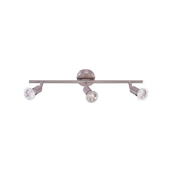 Εικόνα από Σπότ Τρίφωτο Μεταλλικό SE 140-N3 Saba Wall Lamp Nickel Mat 77-3552 Home Lighting