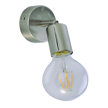 Εικόνα της Σπότ Μονόφωτο Τοίχου Μεταλλικό SE 137-1AN Soma Wall Lamp Nickel Mat 77-3537 Home Lighting