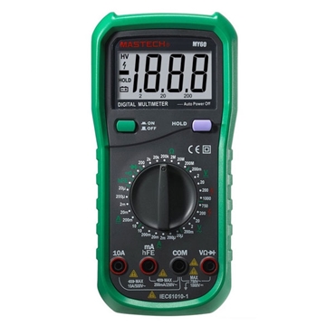 Εικόνα της Πολύμετρο Ψηφιακό Basic με Θήκη & Buzzer My60 Mastech